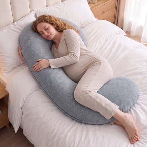 Parent's Choice Postpartum Care Pregnancy Pillow, 51.5" x 29.75" x 8.25", Gray