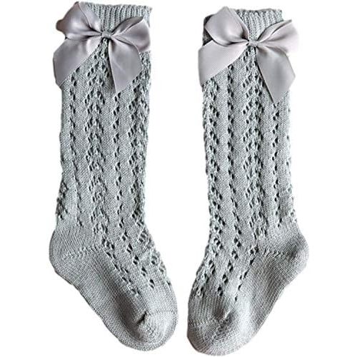 Baby Girl Knee-High Socks Toddlers Bow Stockings Newborn Infant Princess Frilly Socks