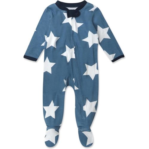 HonestBaby Baby Celebration Sleep & Play Footed One-Piece Pajama Sleeper 100% Organic Cotton