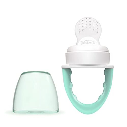 Dr. Brown's Fresh First Silicone Feeder, Mint & Grey, 2 Count