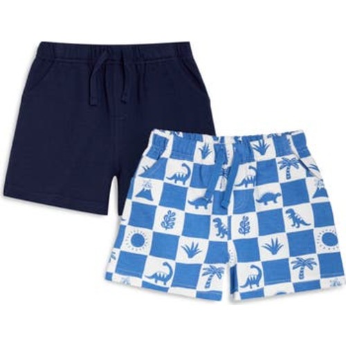 Set of 2 Assorted Cotton Gauze Shorts, 12-18M