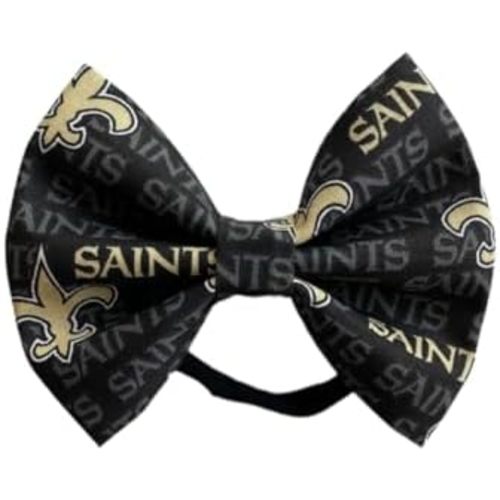 Saints Bow Baby Headband or Hair Clip