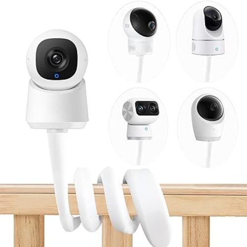 Flexible Baby Monitor Mount Stand Holder Compatible with eufy Security E30/ C220 /E220/ E110/ E21/E20/ C22 /C2110/ T8417/T8354/ T8300 Cameras Adjustable Baby Cameras Stand Flexible Clip clamp Mount
