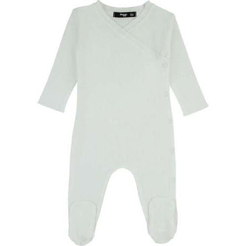 Bamboo Ribbed Kimono Footie, Ivory - Noggi | Maisonette