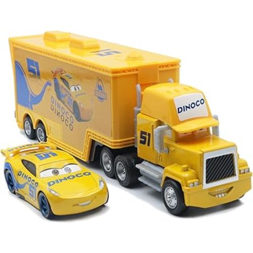 Metal Mini Truck and Car Set 1:55 Diecast, Compact Portable & Collectible Car Toys for 3+ Years Kids Boys Girl Birthday Gift