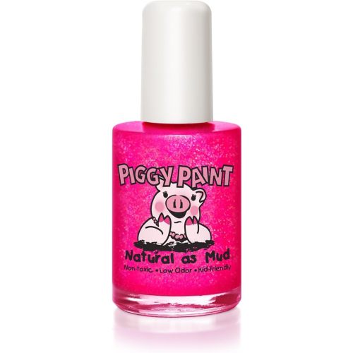Piggy Paint Nail Polish, Non-Toxic, Natural, Vegan - Hot Pink Glitter
