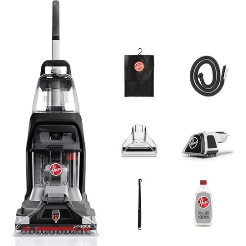 Hoover Powerscrub XL Pet Carpet Cleaner Machine, Upright Shampooer, FH68050, Black