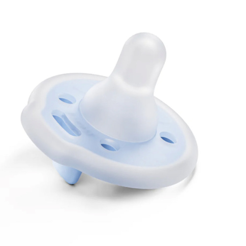 mōmi babypace® breast-like pacifier in multiple vibrant colors