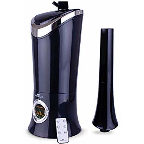 Air Innovations MH-701BA 1.7 Gal. Cool Mist Digital Humidifier for Large Rooms, Up to 600 sq. ft, with Remote- Black
