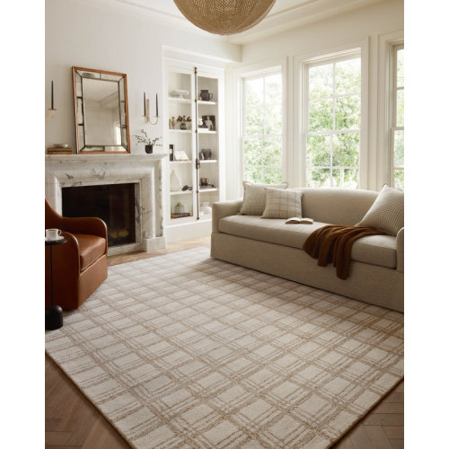 Chris Loves Julia x Loloi Polly Cream / Sand Area Rug & Reviews | Wayfair