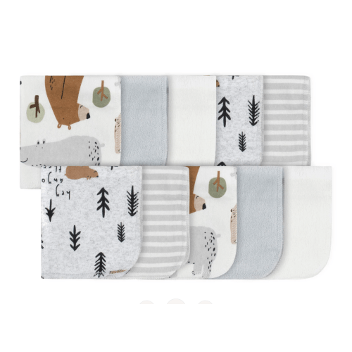 10-Pack Baby Boys Bear Washcloths – Gerber Childrenswear