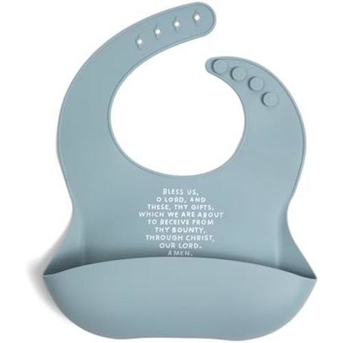 Be A Heart Silicone Baby Bibs, Adjustable Waterproof Bibs, Meal Blessing Bibs