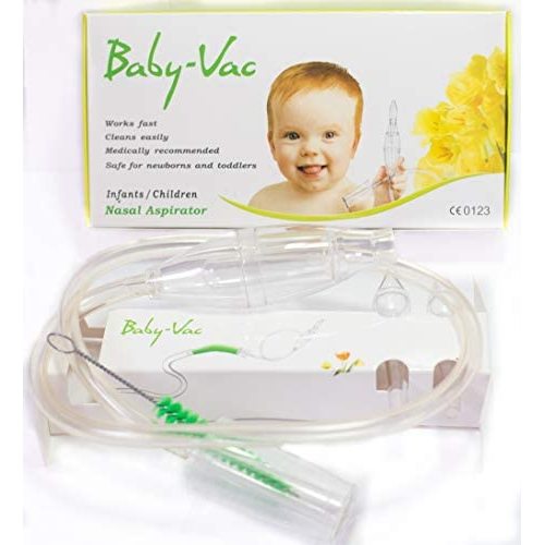 BABY-VAC Baby Nasal Aspirator The Snotsucker Safe Hygienic Quick Best Results for Newborns and Toddlers