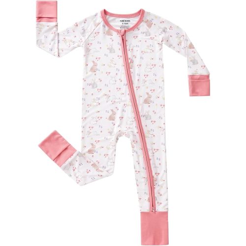 SIZE: 3-6 MONTHS pureborn Baby Infant Boys Girls Sleeper Snug Fit Viscose from Bamboo Pajamas 0-24 Months