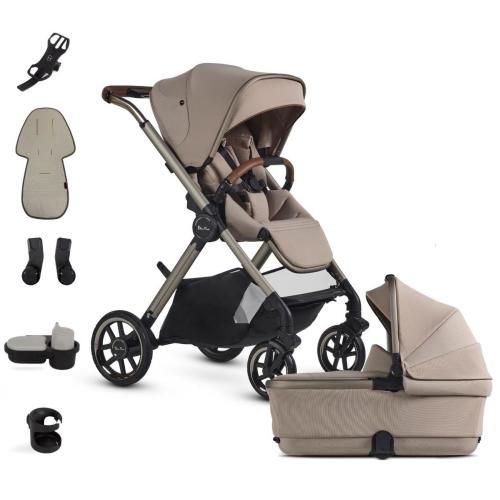 Silver Cross Reef 2 Multi-terrain Modular Stroller + Bassinet 2025 + Accessory Bundle - Frappe