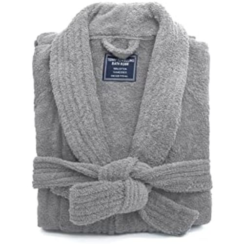Ramesses Bathrobe Mens,Premium Thick Terry Cloth Bathrobe,Towel Bath robe Long–Staple Combed Men's Cotton Robe
