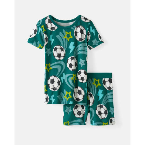 Two-Piece Short Sleeve & Shorts Pajama Set | Little Sleepies