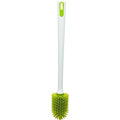 Joie Bottle Brush, Silicone Scrubber with Long Handle, Ideal for Cleaning Water Bottles, Baby Bottles and Glasses, Gentle Non-Scratch Bristles, Handy Kitchen Gadget, Colors May Vary