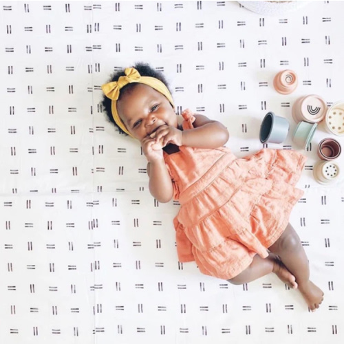 Checker Matcha Organic Cotton Mat