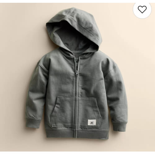 Little Co. by Lauren Conrad Organic Cotton Zip Hoodie Size 6