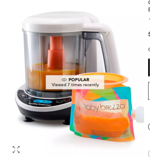 Baby Brezza One Step™ Baby Food Maker Deluxe: Steamer & Blender For Homemade Baby Food
