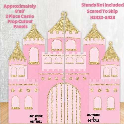 Large Castle Backdrop Cutout, Fairytale Birthday Party Decor, Personalized Castle Photo Backdrop, Princess Party Decoration