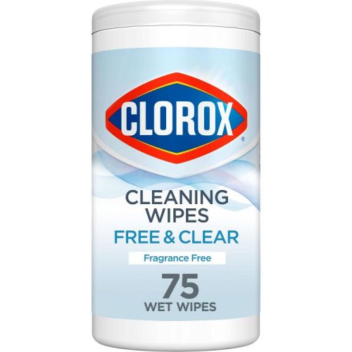 Clorox Free & Clear Unscented Cleaning Wipes - 75ct