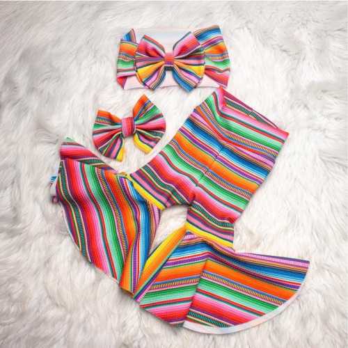 Serape Skirted Bummies and Bow for Baby girls, My First Fiesta Birthday Set, Colorful 1st Birthday Outfit, Mexican Baby Girl Clothes