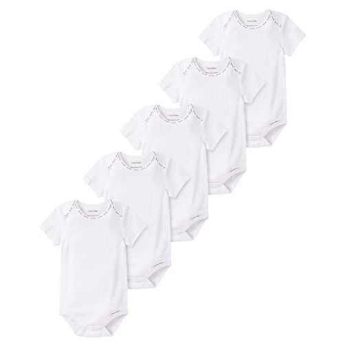 Calvin Klein Organic Baby Essentials 5 Pack Bodysuits