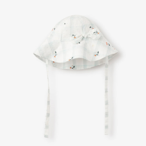 Strawberry Picnic Swiss Dot Sunhat – Elegant Baby