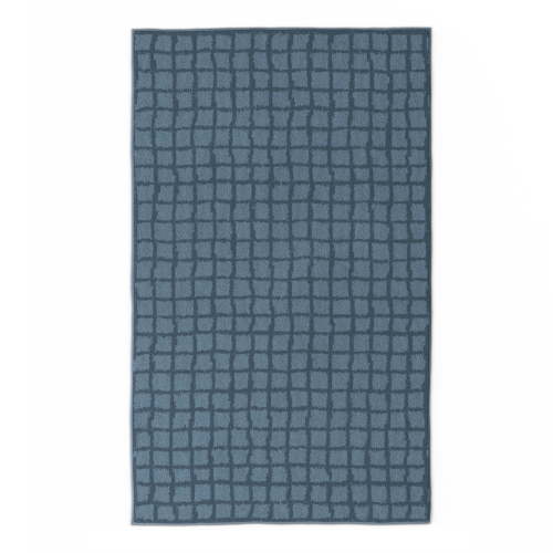 Mainstays Kids Tufted Blue Grid Washable Area Rug, 3' x 5'