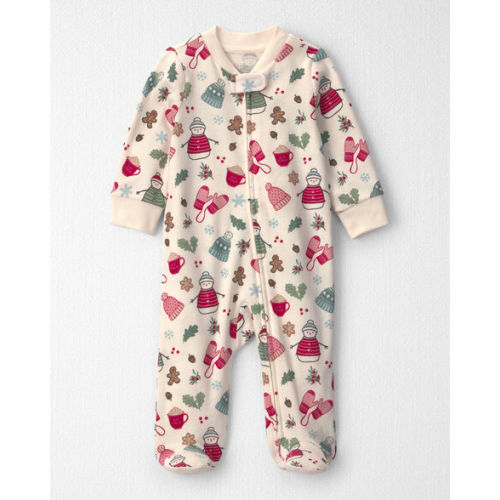 Baby Girl Organic Cotton Sleep & Play Pajamas in Winter Wonderland - Little Planet | Carter's