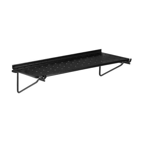 Steel Pegboard Shelf in Black
