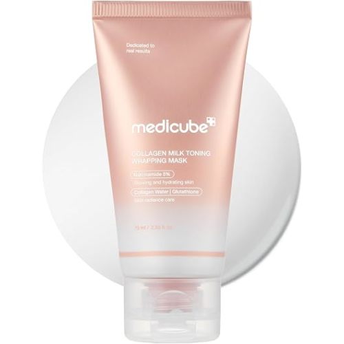 medicube Wrapping Mask Collagen Glazed Milky Glow - Daytime Peel Off Mask