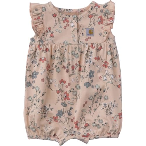 Carhartt Baby Girls' Flutter Sleeve Romper