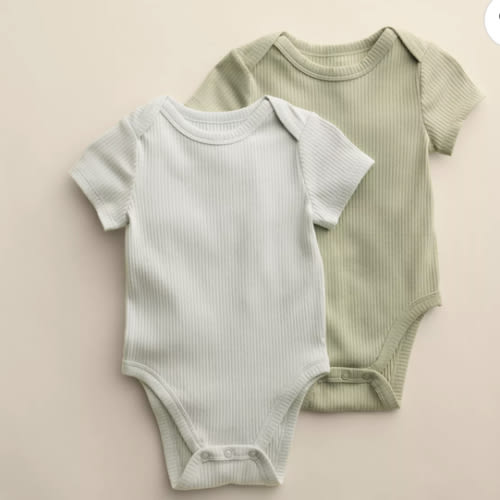 Baby Little Co. By Lauren Conrad 2-Pack Short Sleeve Bodysuits