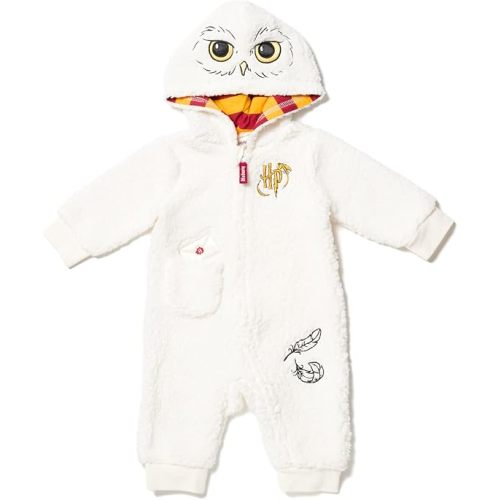 Harry Potter Hedwig Owl Baby Zip Up Costume Coverall Newborn to Infant