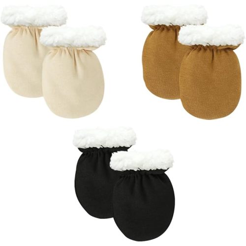 Cute Baby Mittens Newborn, No Scratch Baby Boy Mittens, Baby Girl Hat Gloves for Toddlers, Infant, Newborn