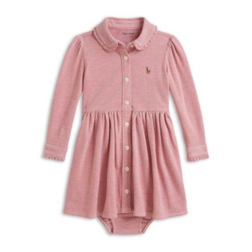Polo Girls' Knit Oxford Dress & Bloomer - Baby
