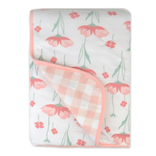 Organic Cotton Hand-Quilted Reversible Baby Blanket | Honest Baby Clothing