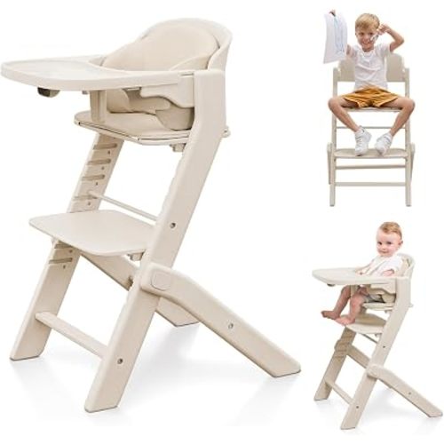 Obee Odee Fully Washable Baby High Chair for Babies and Toddlers(Beige)