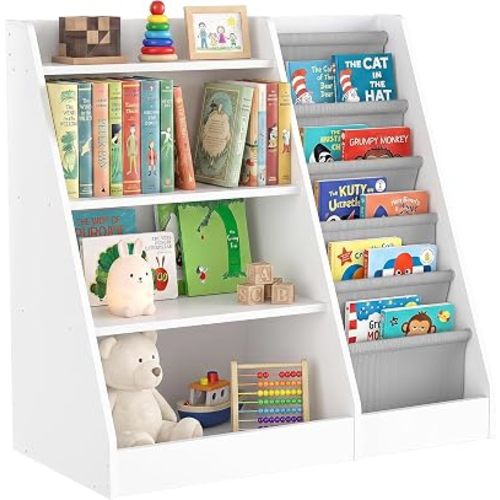 HedoAjim Kids Bookshelf for Bedroom, Child Baby Bookcase,4-Tier
