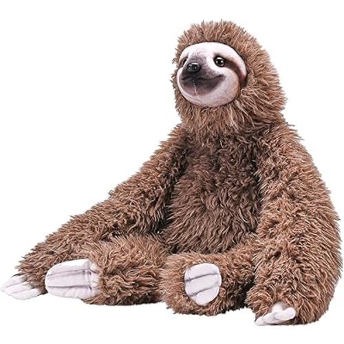 Wild Republic Artist Collection, Sloth, Gift for Kids, 15 inches, Plush Toy, Fill is Spun Recycled Water Bottles