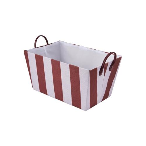 Tapered Basket - Lilac and Port Stripe