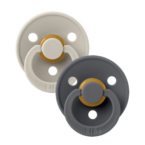 BIBS Colour 2 Pack - Sand/Iron | Versatile Pacifier Shapes – Bibsworld store US