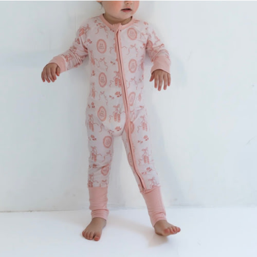 Ballet Slippers Zipper Romper in 3-6 months