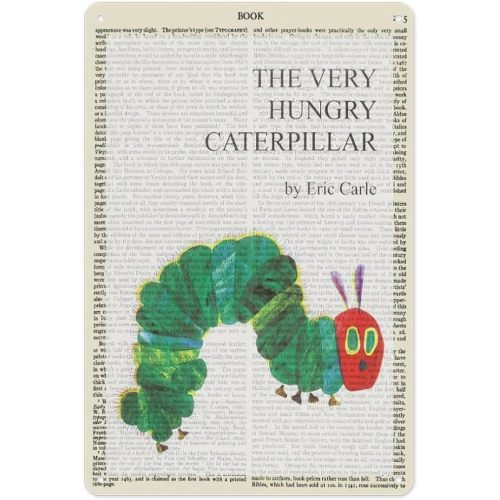 Aluminum Sign 12 X 8 Inch - The Very Hungry Caterpillar -Vintage Books Posters, For Classroom, Office, Living Room, Bedroom Wall Art Decoration30*20cm