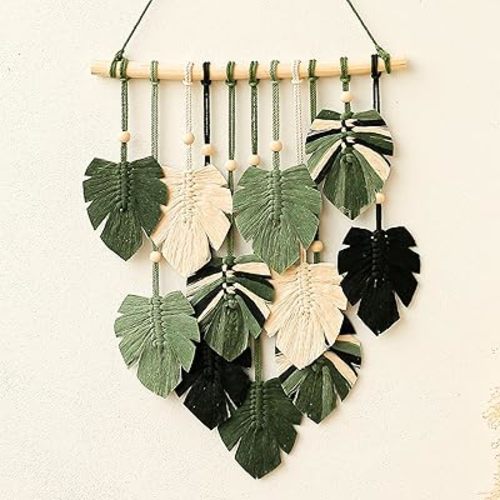 Boho Wall Decor - Large Macrame Wall Hanging - Boho Bedroom Decor - Tapestry for Bedroom - 17x23 inches
