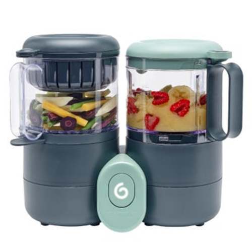 Babymoov Duo Meal Lite Baby Food Maker: Steam, Blend, Defrost, and Reheat With 6 Storage Containers