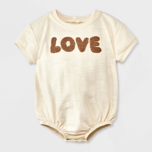 Grayson Mini Baby Kids' Love Graphic Romper - Off-White, Size: Infant3-6M